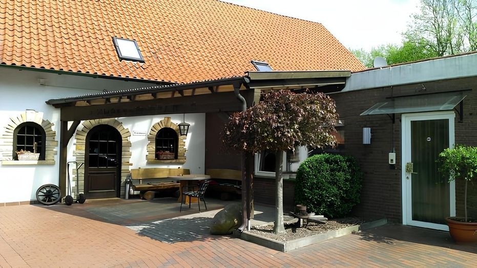 Die Terrasse des Gasthauses